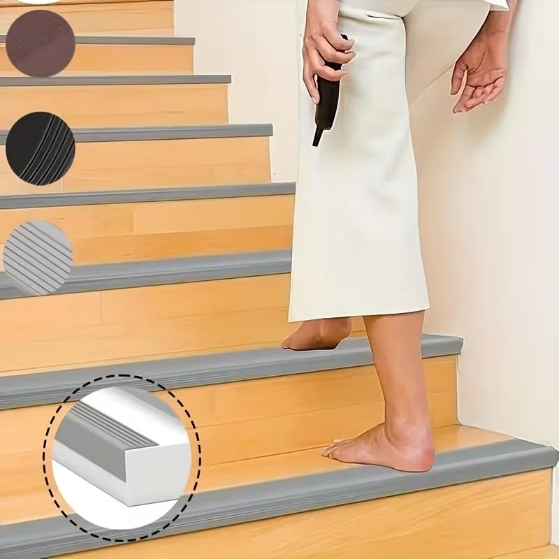 7.3cmx2meters 1pc Self-Adhesive Stair Edges Protector, Self-Adhesive Stair Edges Decoration for Indoor And Outdoor Steps, Outdoor Use, Durable, And Easy to Install