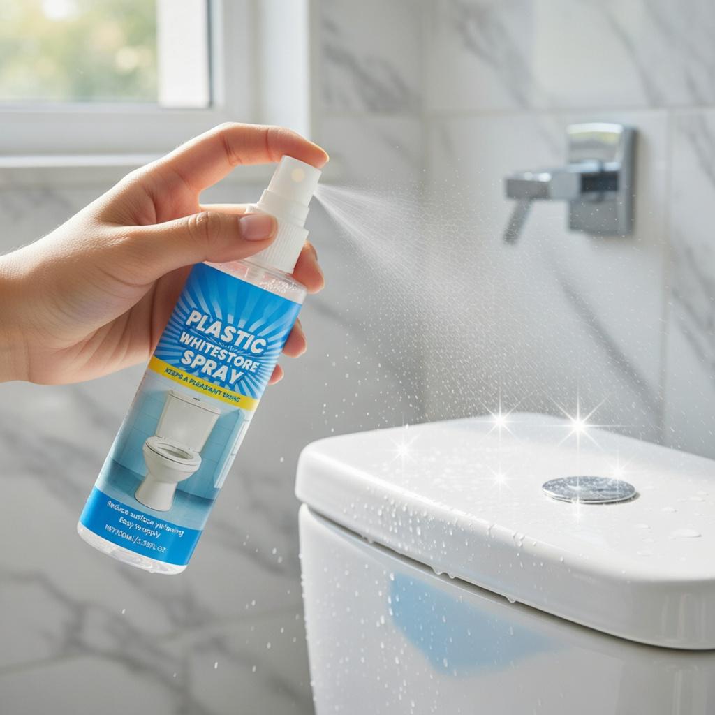 Powerful Plastic Restorer Spray - Multi-Purpose Cleaner & Revitalizer for Refrigerator, Air Conditioner, Toilet & All Plastic Surfaces Powerful Plastic Restorer Spray - Multi-Purpose Cleaner & Revitalizer for Refrigerator, Air Conditioner, Toilet & All Plastic Surfaces