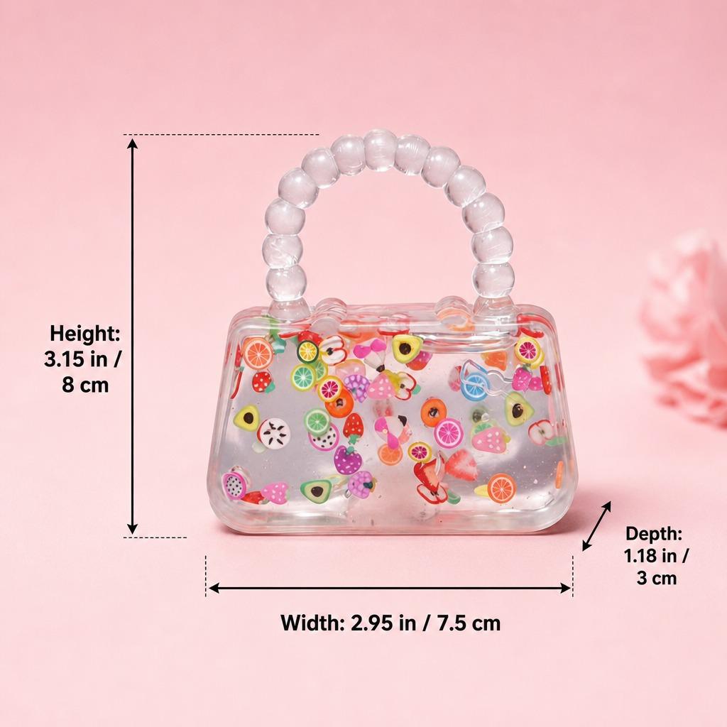 Cute Mini Bag Squishy Fidget Toy - Soft TPR Compact Desktop Ornament, Selfie Live Stream Prop, Relaxing Party Favor Gift (Phones & Electronics Selfie Accessory), Fidget Toys
