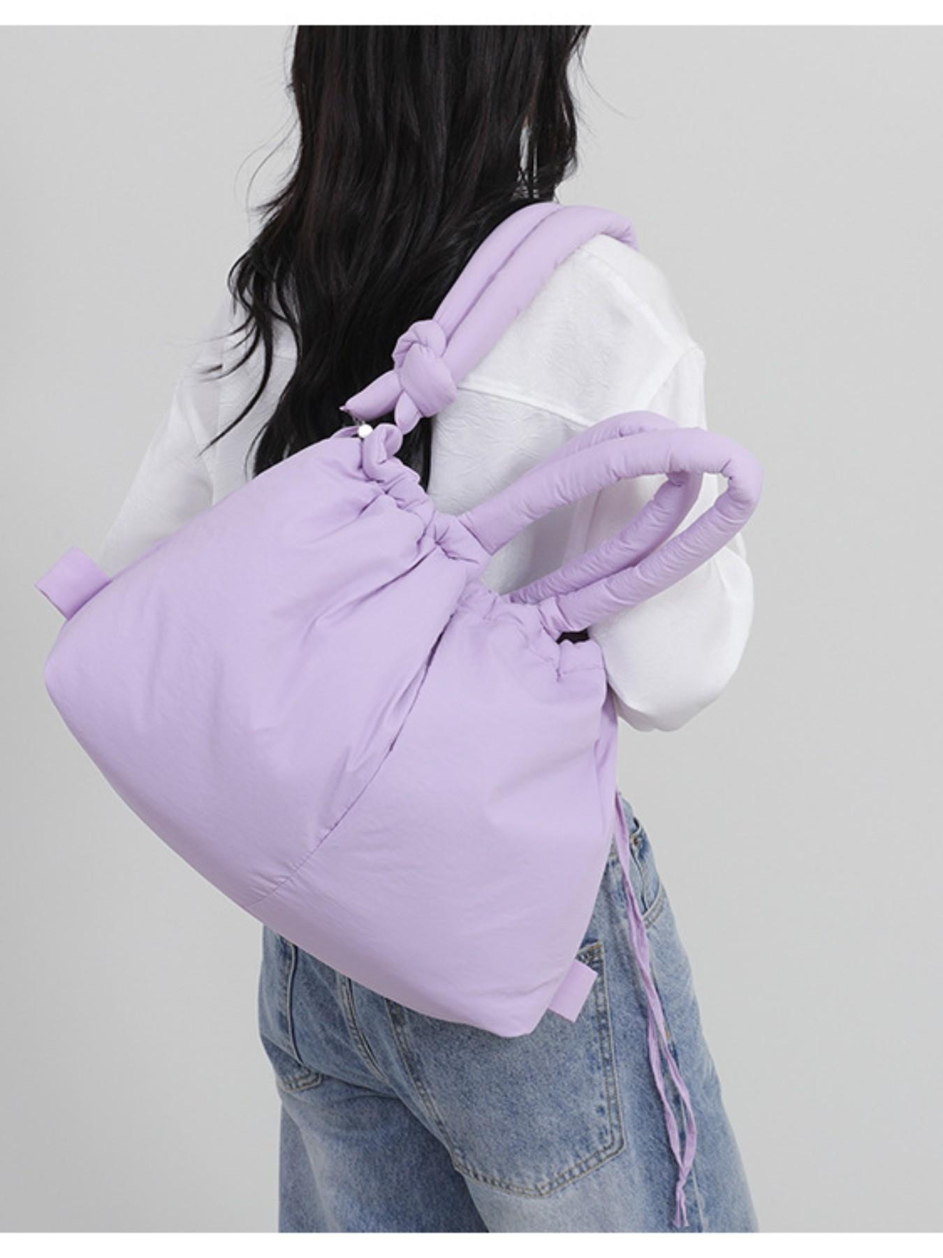 New Nylon Backpack for Women, Quilted Down Fashion Shoulder Bag, Casual All-Season Tote, Perfect for Travel and Commute