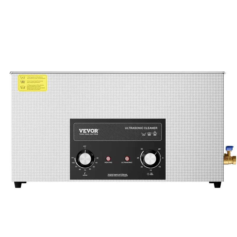 VEVOR 22L 480W Professional Digital Ultrasonic Cleaner with Heater, Timer, Basket - Toolupgrade Cavitation Machine for Lab Tools, Metal Parts, 22 L