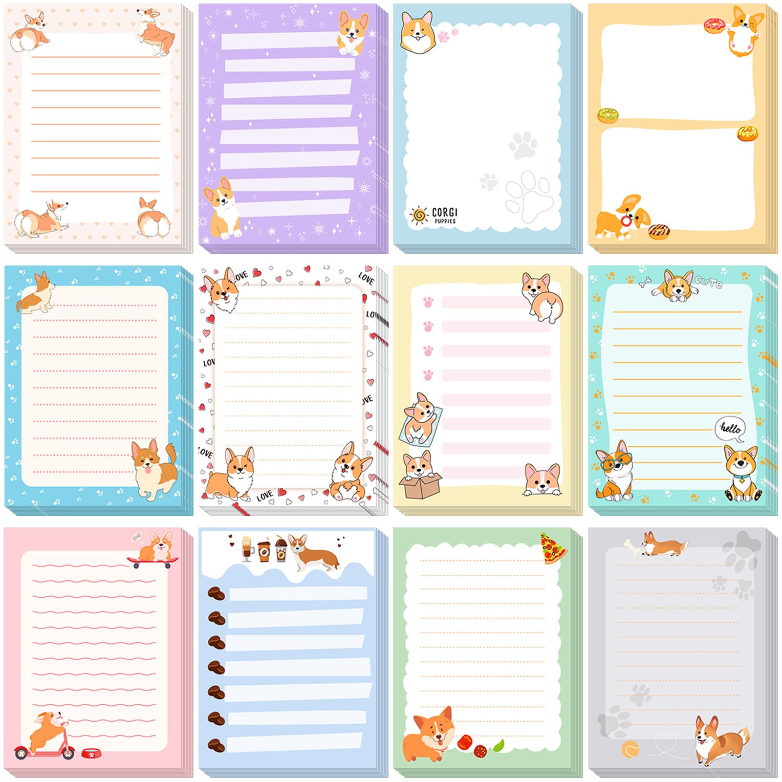 Christmas Gift Teacher's Day Themed Sticky Note Set 24/ 12 Pcs Teacher Appreciation Sticky Notes Teacher Appreciation Note Pads Thank You Teacher Memo Pads for Back To School Office Supplies Students Teachers Graduation Gift