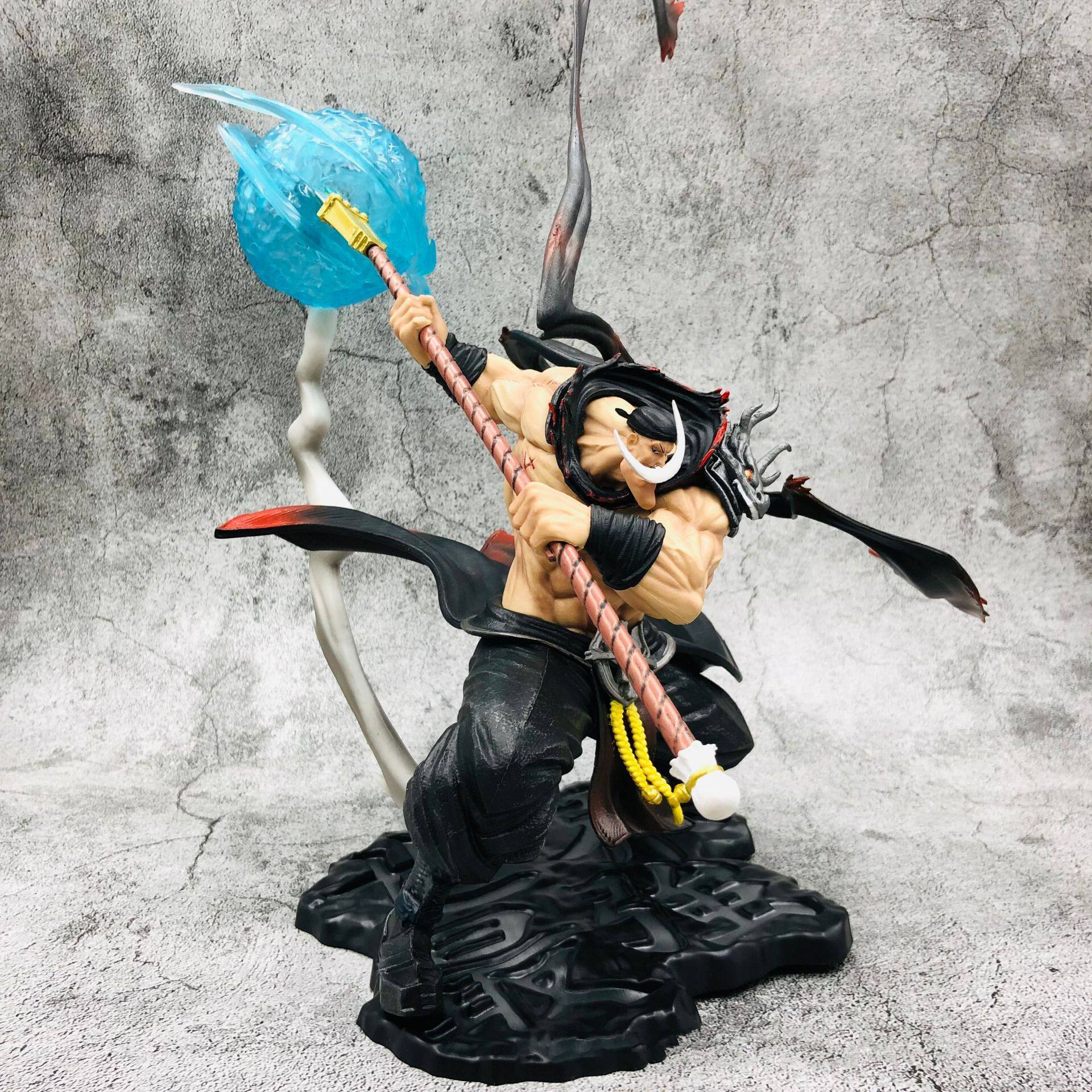 Anime Enthusiast Gift, Whitebeard One Piece Battle Pose Statue Model, Anime Character Statue, Anime Figure Collectible, Holiday Present for Fans