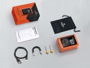 Etenwolf Electric Ball Pump 3200mAh, Auto Stop & Deflate, ±0.3 PSI Gauge for Basketball, Soccer & Volleyball – Precision Inflation, No More Guessing, Standby for 2 Years (Vivid Orange) Portable