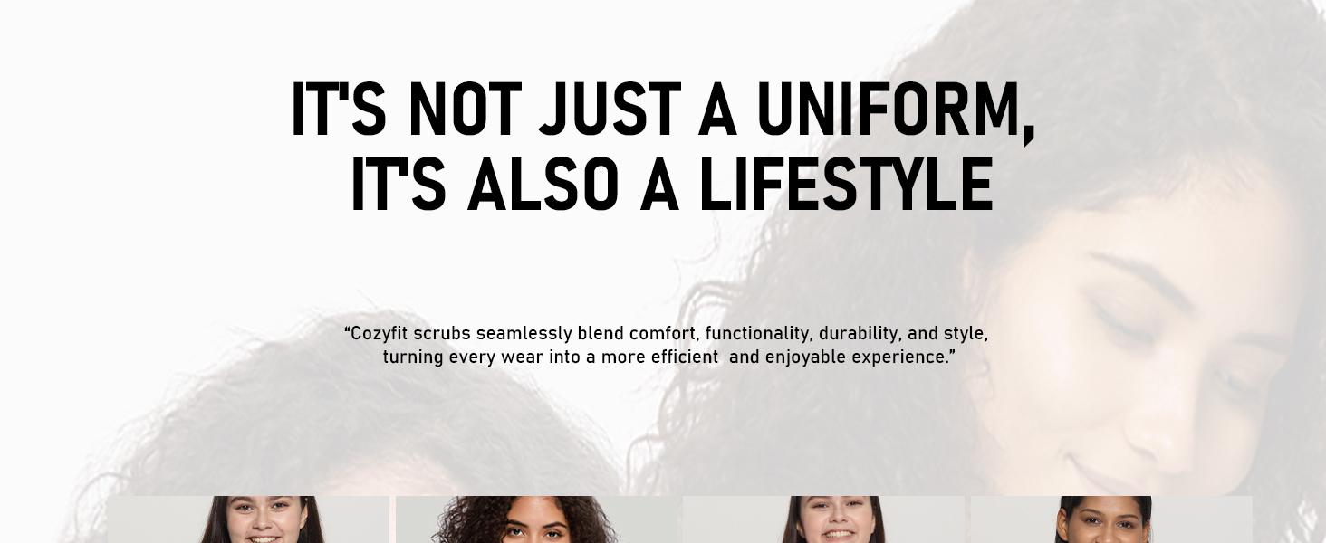 COZYFIT Underscrub Long Sleeve Women - Scrubs Undershirts for Nurse with Soft Fabric, Crew Neck Tee SpringStatements