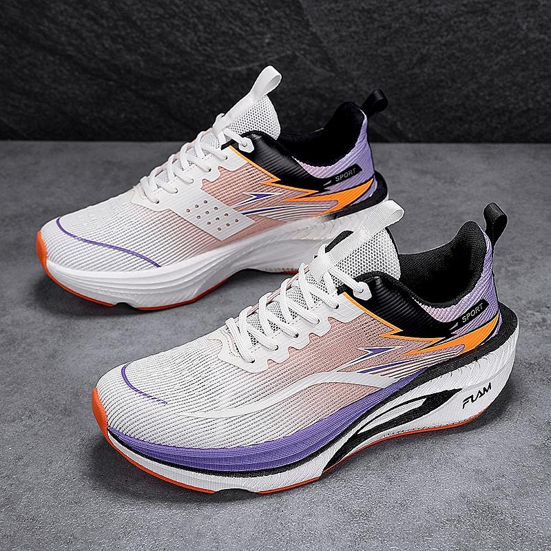Spring New Casual Sports Shoes, High-Quality Running Shoes for Couples, Comfortable Soft Thick Sole, Breathable Mesh, Anti-Slip Sole