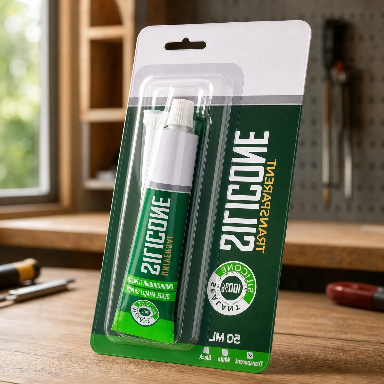 Clear Flexible Waterproof Silicone Caulk - No Gun Needed, Caulking TubeGift