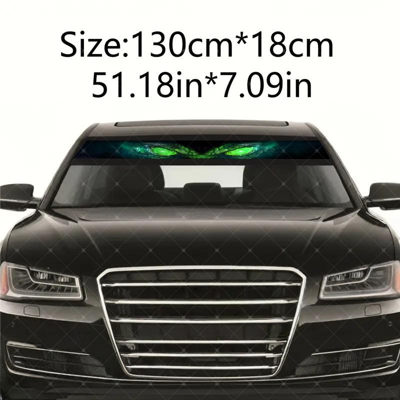 Unique Devil Eye Car Windshield Sticker, Decorative Vinyl Decal, Vehicle Exterior Decoration, Scratch Cover Waterproof UV Protection, Fits All Cars