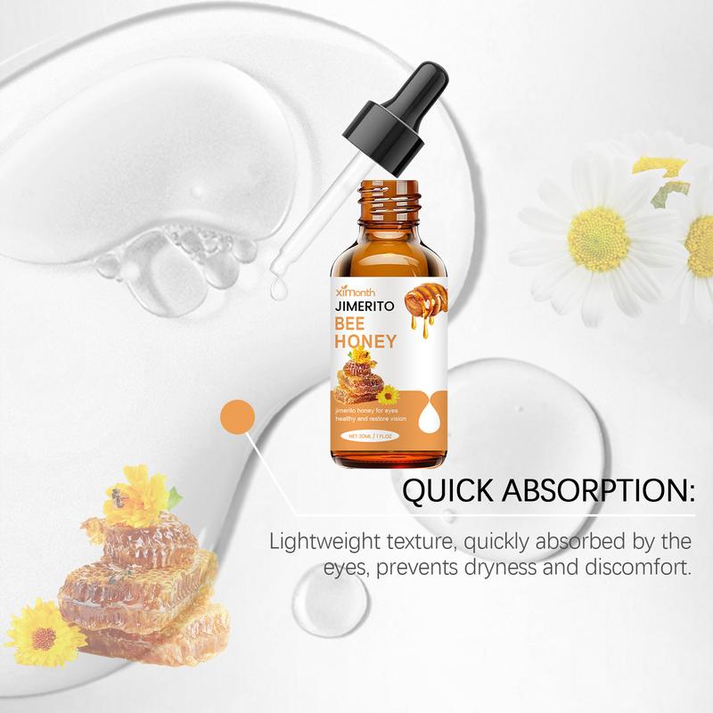 Ximonth Jimerito Honey For Eyes, Refreshing, Moisturizing And Soothing Eye Drops For Dry And Astringent Eyes