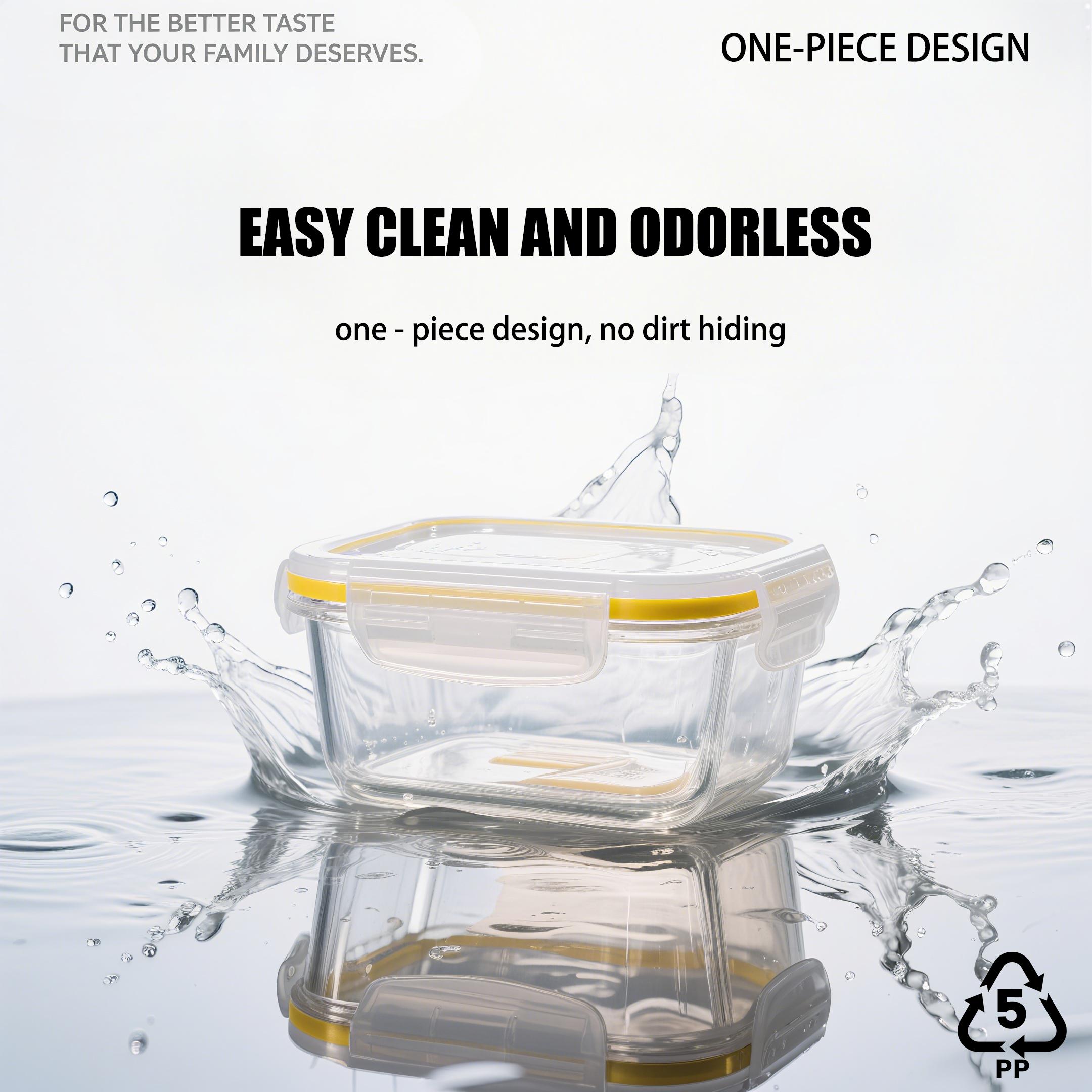 48-Piece / 24-Piece / 8-Piece Reusable Meal Prep Containers with Lids - Rectangular Space-Saving Design, Hollow Waterproof Silicone Construction, Air-Tight Seal, Freezer-Safe & Dishwasher-Safe, Suitable for Storing and Preserving Both Raw and Cooked Foods