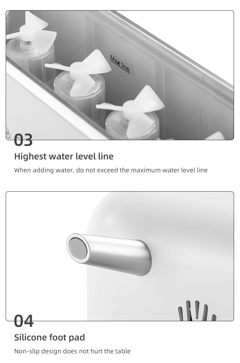 New Seven-Color Jellyfish Sound Scent Diffuser Desktop Humidifier, High Mist Automatic Spray Home Silent Atmosphere, Air Freshener Machine