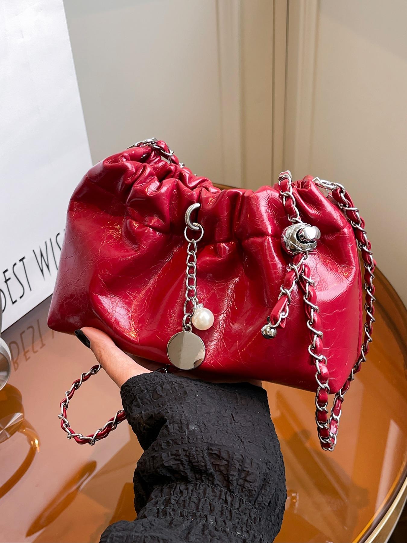 Unique Cloud Bag with Ruched Design, Rich Colors, Versatile Fashion Styles, Fits Phone & Makeup, Perfect for Party & Daily Use, Crossbody Chain Bag