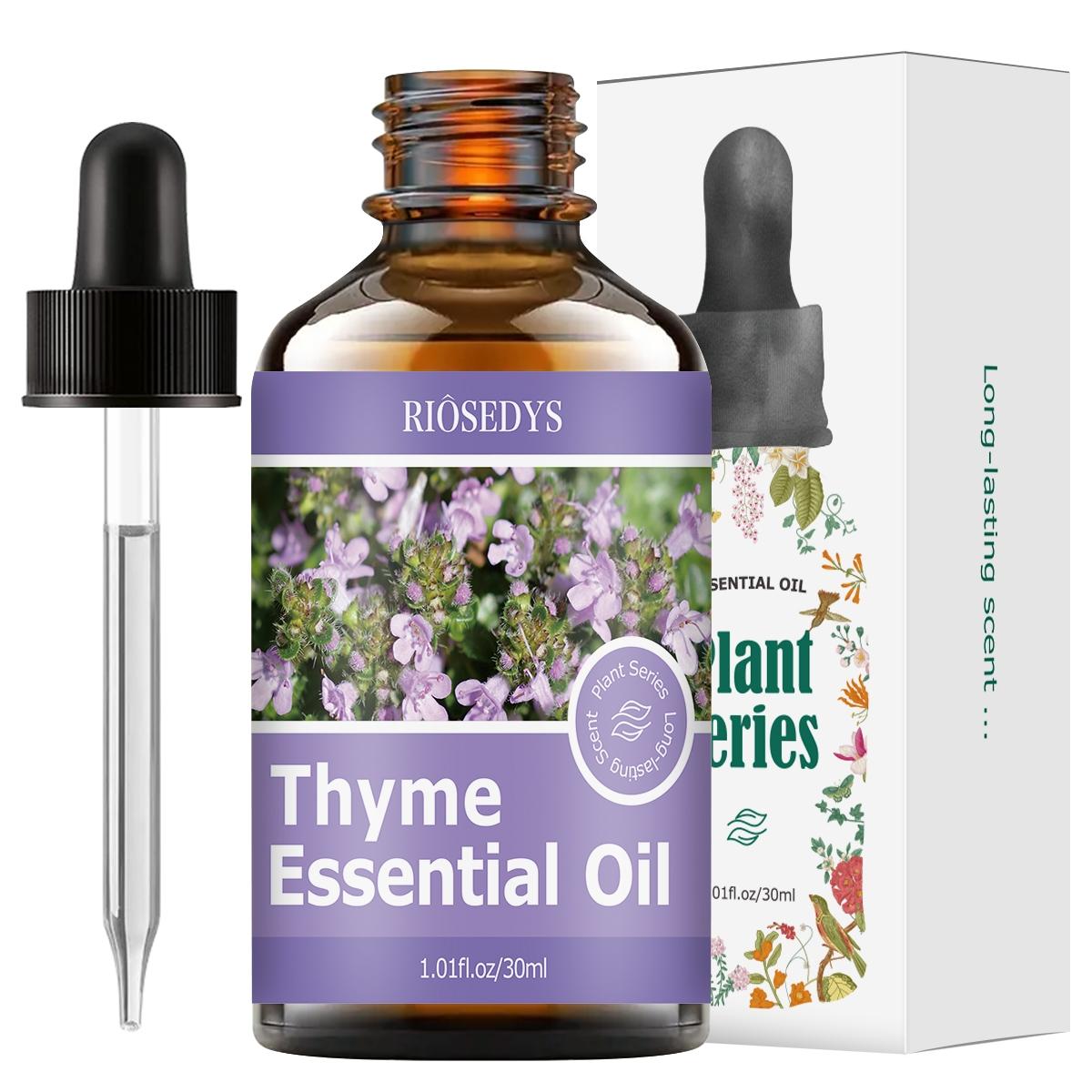 1pc 30ML Thyme Essential Oil Aromatherapy for Diffusers, Humidifiers, Home, Living Room, Bedroom, Bathroom, Freshen Air, Stress Relief, Relaxation, Christmas Gift
