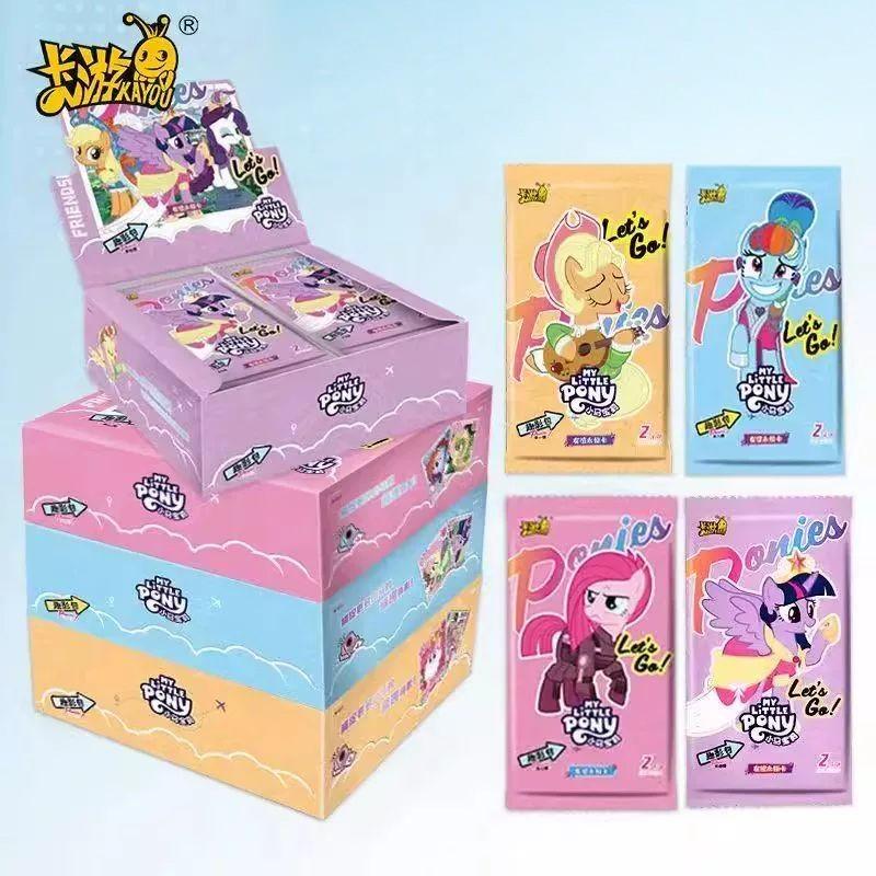 KAYOU Original Anime My Little Pony Card Friendship Eternal Card Hui Moon Bag Trading Card Pack Peripheral Game Collection Card Kids Toys Gift