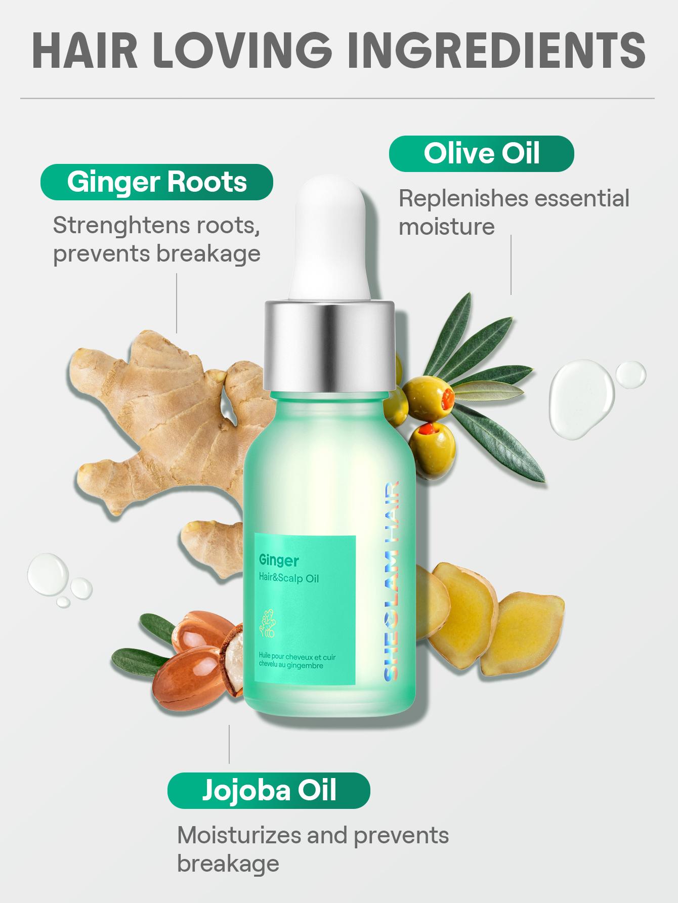 【live only】SHEGLAM HAIR RosemHair Care Esary Hair And Scalp Oil -15ml/0.5Fl Oz,Rosemary Hydrating Oil Serum,Balance Scalp Sebum,Soothe Dry Scalp,Increase Shine & Elasticity,Nourish Hair Follicles,Enriched With Rosemary Oil-Effortlessbeauty-Coachella