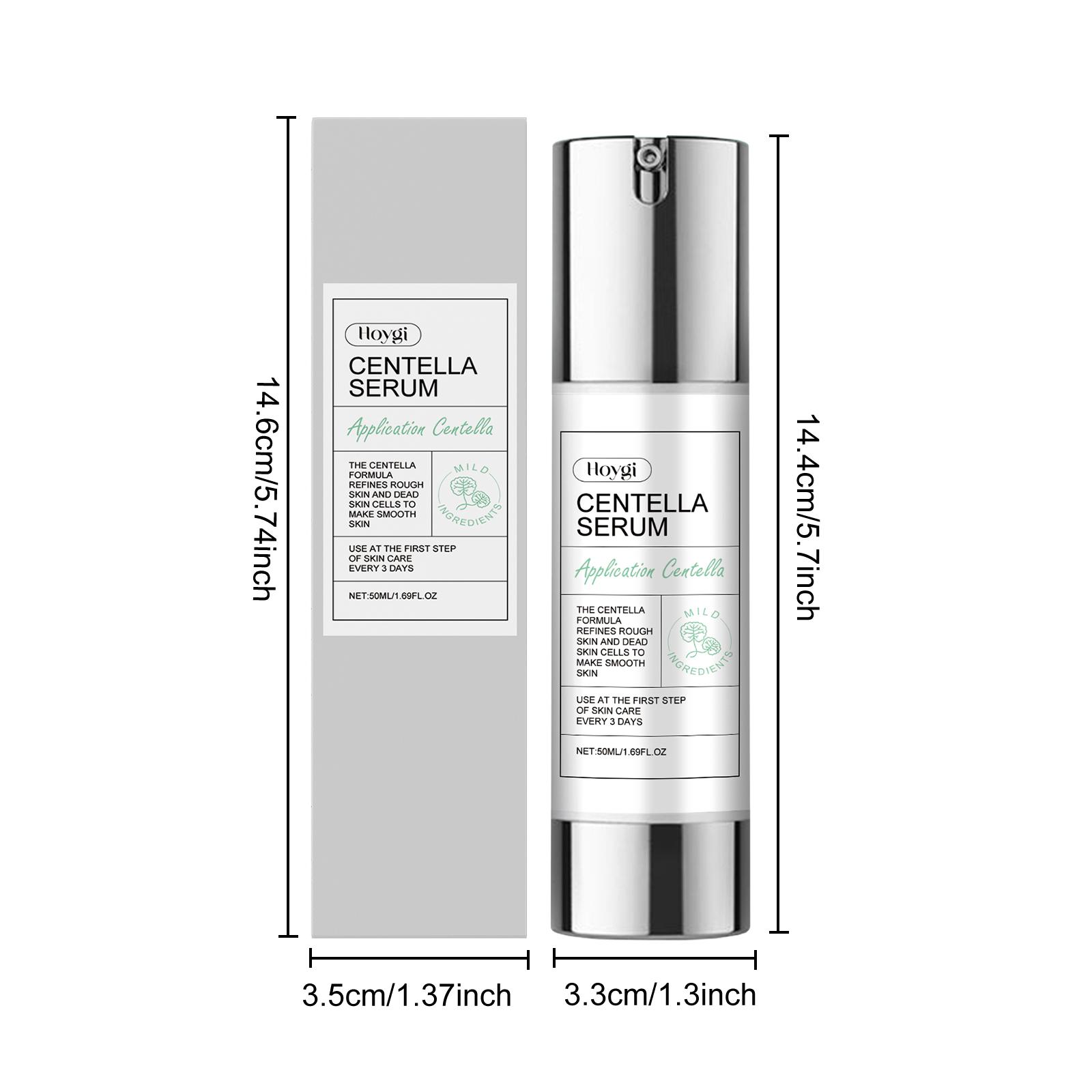 Centella Asiatica Serum (50ML), Natural Ingredients, Tightening & Hydrating, Reduces Acne, Smooths Skin, Daily Facial Care Essence