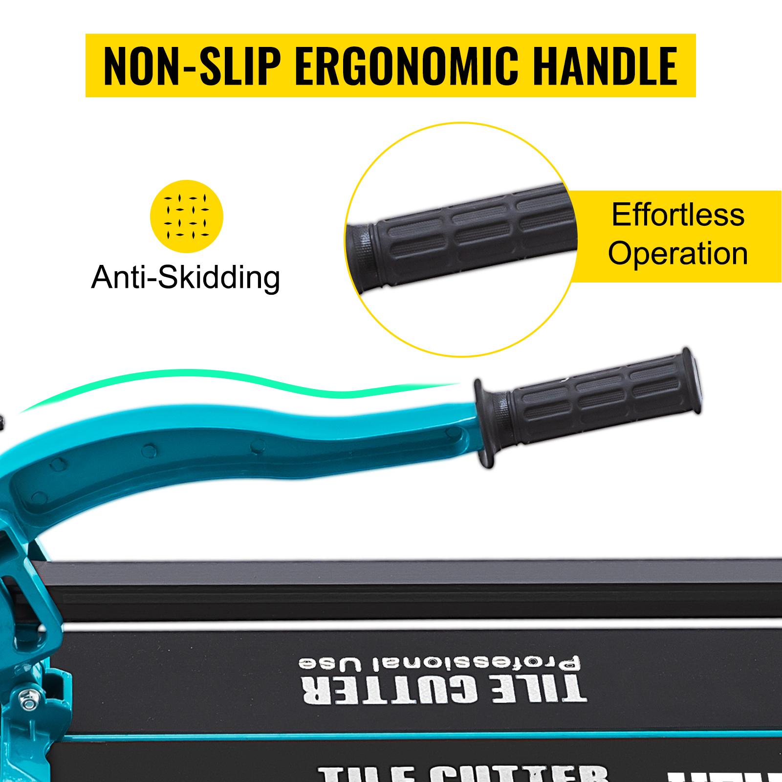 VEVOR Tile Cutter, 48 Inch Manual Tile Cutter, Tile Cutter Tools with Single Rail Double Brackets, 3/5 in Cap with Precise Laser Guide, Snap Tile Cutter for Precision Cutting Porcelain Tiles Industr