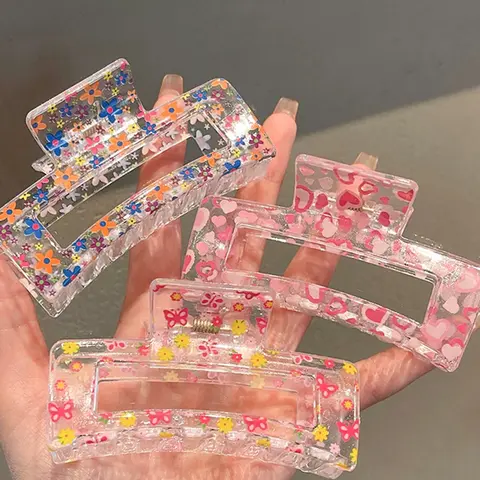 3pcs-Women-s-Minimalist-Square-Shaped-Transparent-Hair-Claw-Clips-Perfect-For-Summer-Showering-And-Everyday-Use