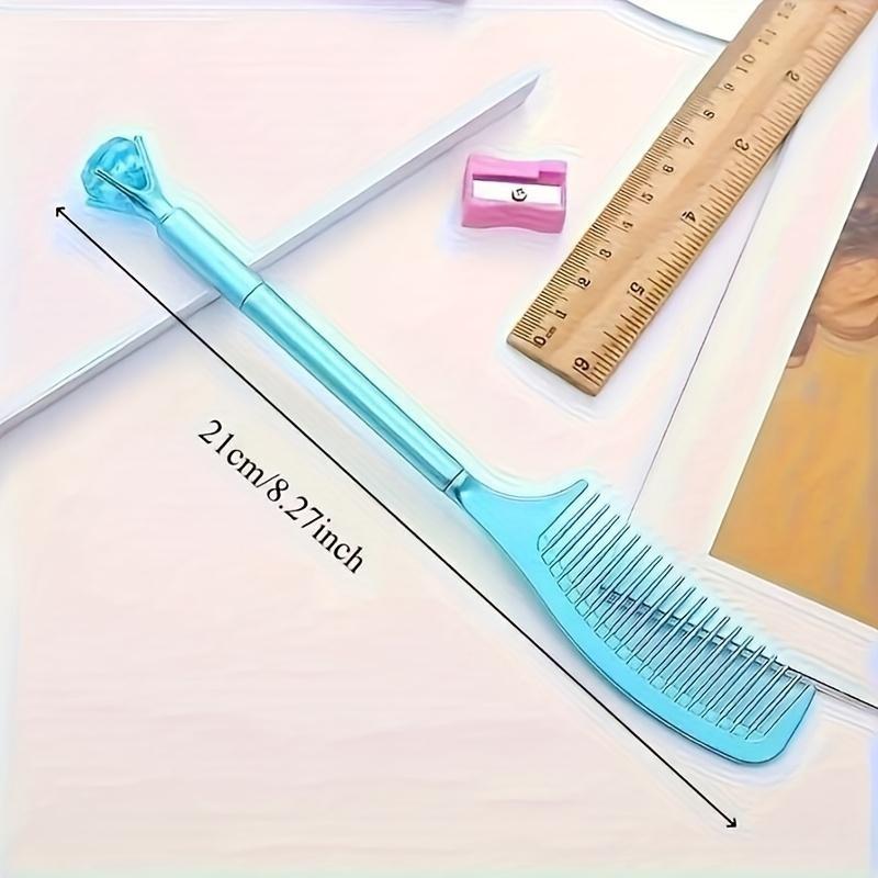 Cute Student Comb Pen Set, High-Quality Water-Based Pens, Fun Office Stationery Gel Pens, Ideal Signature Pen & Gift