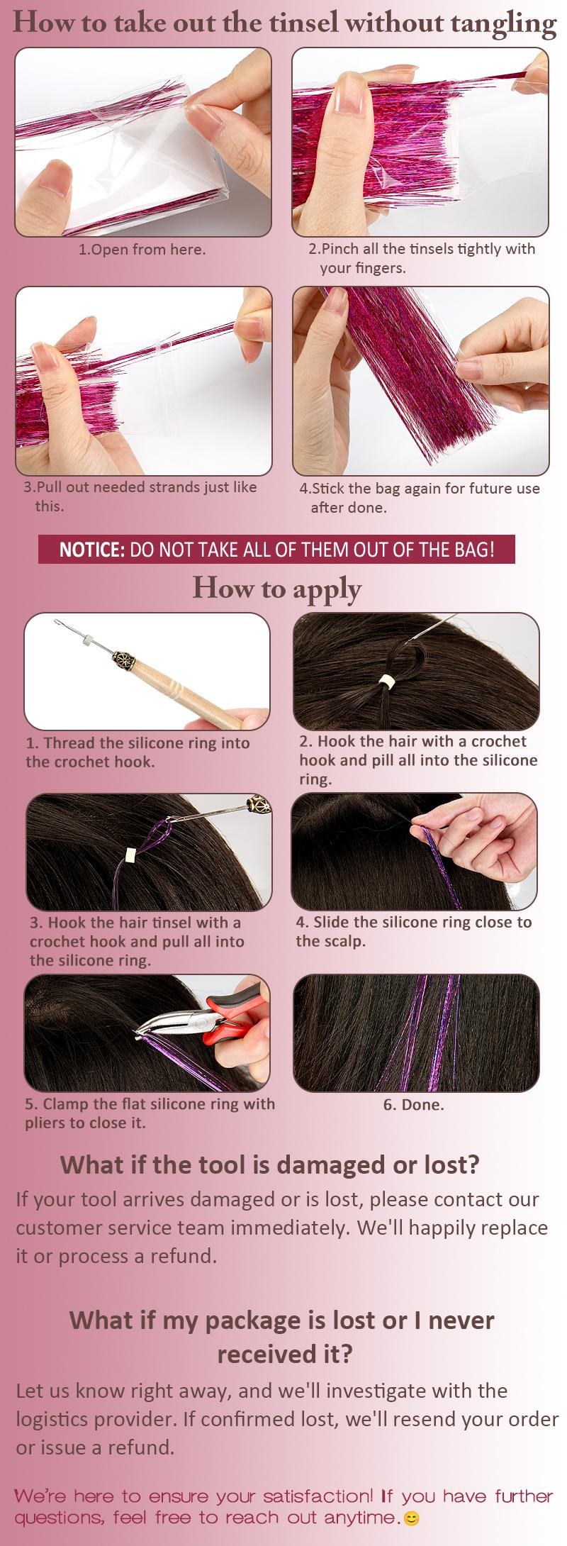 Colorful Heat-Resistant Hair Tinsel Kit with Tools 48 Inches 14-Color Glitter Tinsel Extensions 3500 Strands for Women Girls Kids Festival Dazzle Hair Party Accessories Black Friday Deals Colorful Heat-Resistant Hair Tinsel Kit with Tools 48 Inches 14-Color Glitter Tinsel Extensions 3500 Strands for Women Girls Kids Festival Dazzle Hair Party Accessories Black Friday Deals