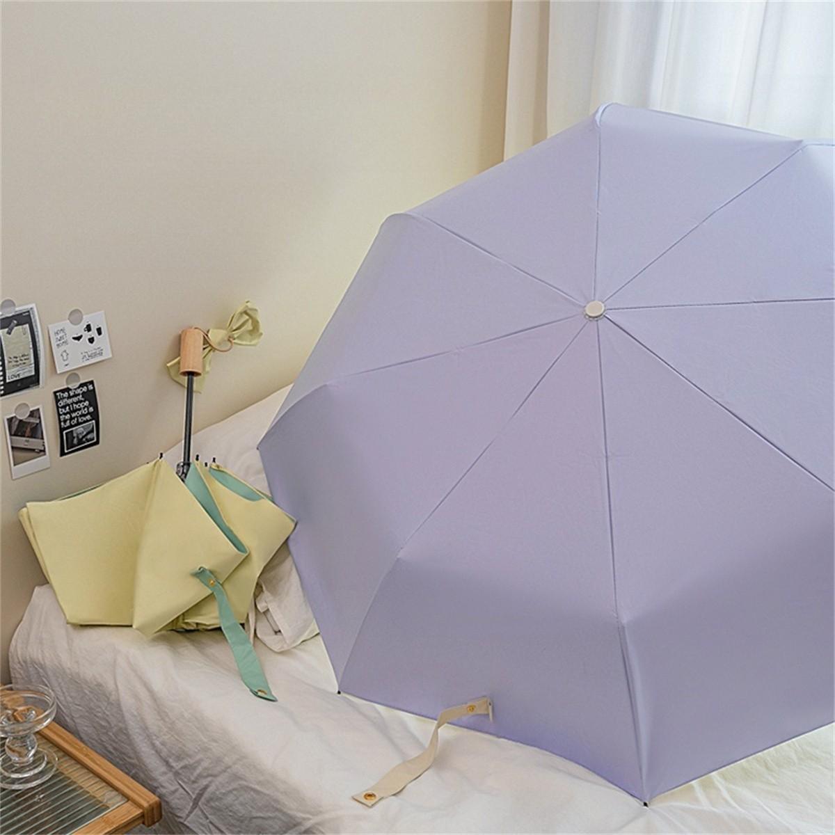Manual High-Density Colorful Macaron Umbrella, Waterproof Sunscreen, Multiple Colors Available, Suitable for Daily Commute and Photography, Unisex
