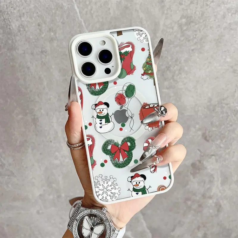 Sg Case Mickey Christmas Crystal MagSafe Phone Case - TikTok Shop