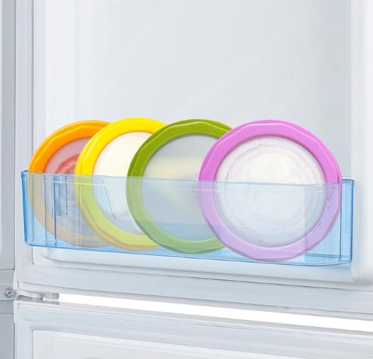 4-Piece Food Storage Container Set, Compartment Fruit & Vegetable Organizer, Antioxidant Fresh Produce Box, Food Preservation Kit for Home Kitchen, Fridge Storage, Outdoor Picnic & Meal Prep