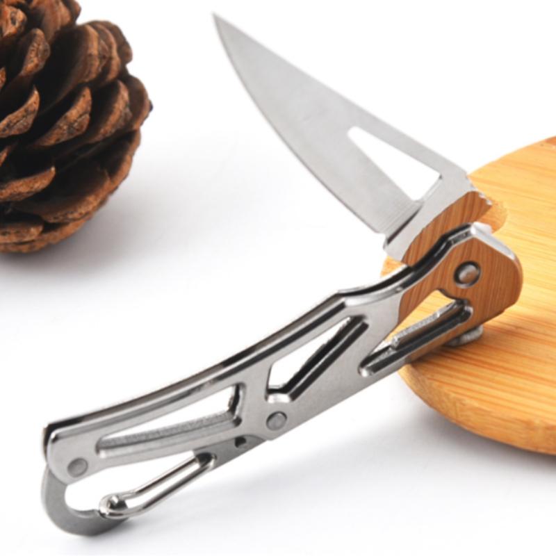 Mini Folding Knife Keychain, Portable Stainless Steel Multi-Function Tool, EDC Multi Tools, High Hardness Sharp Camping Survival Knife Gift for Men, Outdoor Multifunctional Tools