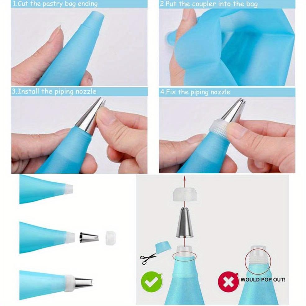 Piping Bag and Tips Cake Decorating and Baking Supplies Kit Includes Cupcake Icing Tips with Pastry Bag