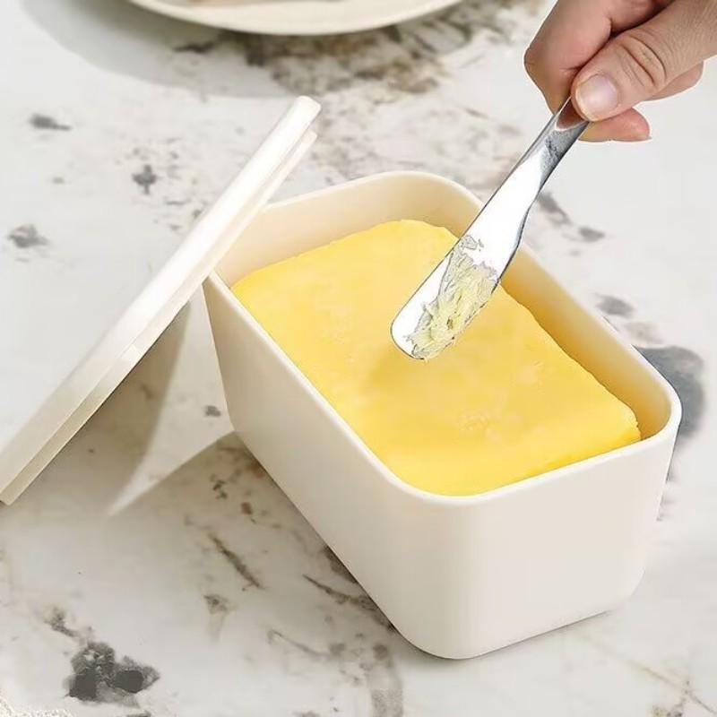 Rectangular butter container, airtight butter box, butter cutting and refrigeration box, cheese storage box
