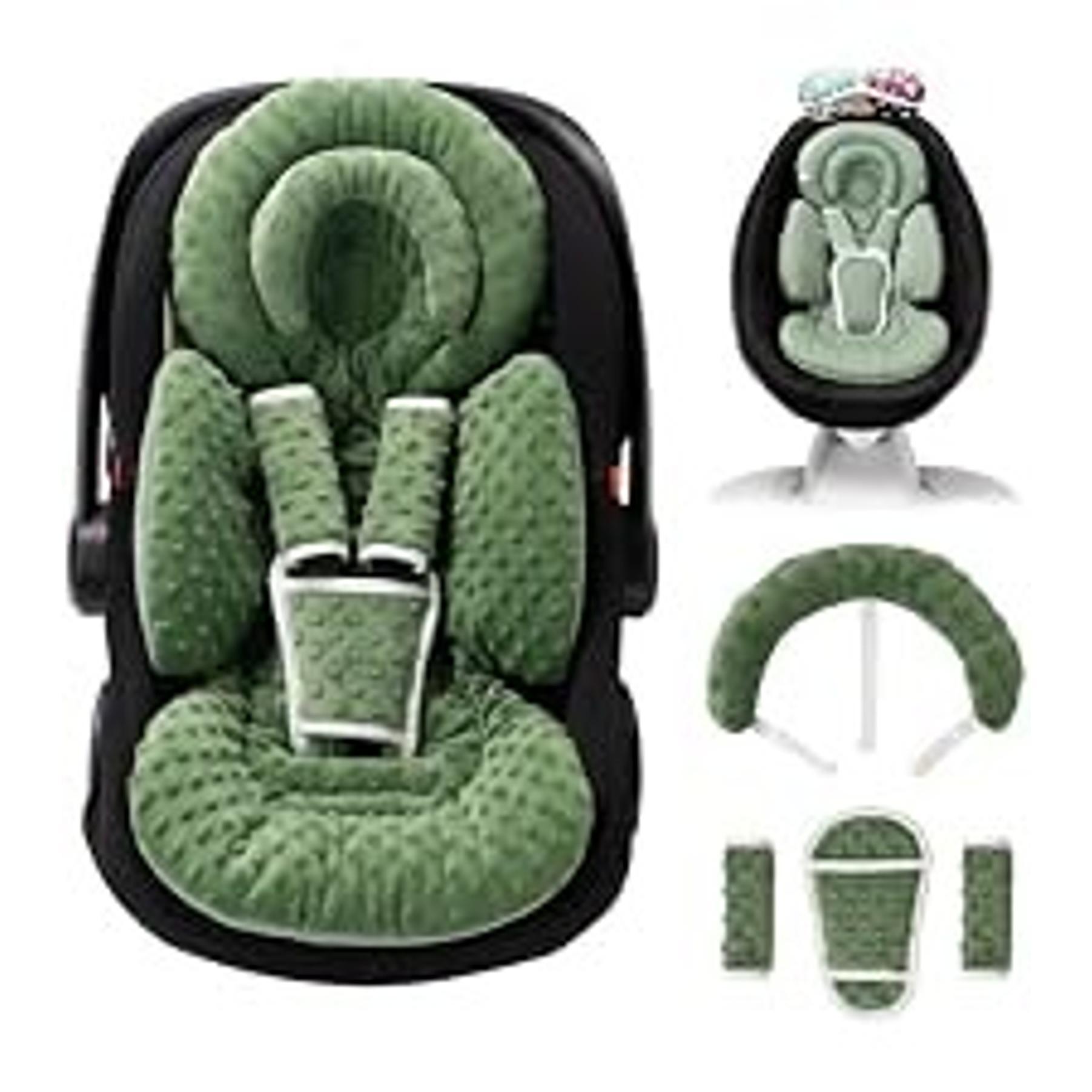 Infant Insert Compatible with Doona, Graco, Britax, Chicco, Evenflo Car Seat, Adjustable Baby Head Body Support Cushion for Newborn to Toddler, Fits Infant Car Seat and Stroller (Gray)Gift