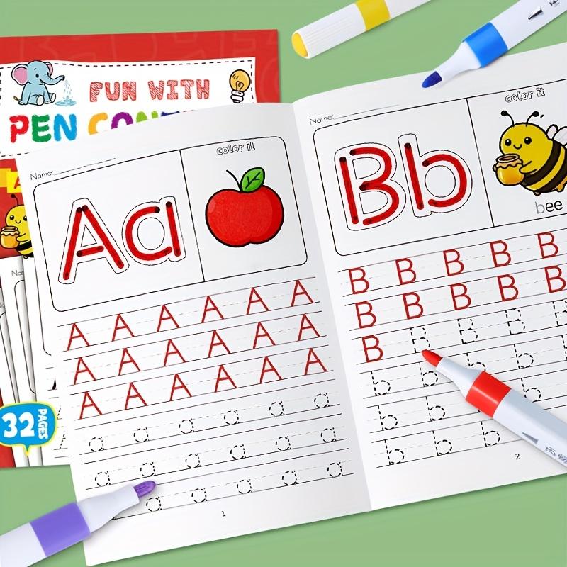 32-Page A-Z Alphabet Tracing & Writing Practice Book, Learning Materials, Tracing Preschool Books, Including Coloring, Uppercase And Lowercase Letters, And Phonics Practice, For First Graders, Ideal For Home Education And Classroom Use, Or As Easter Gift