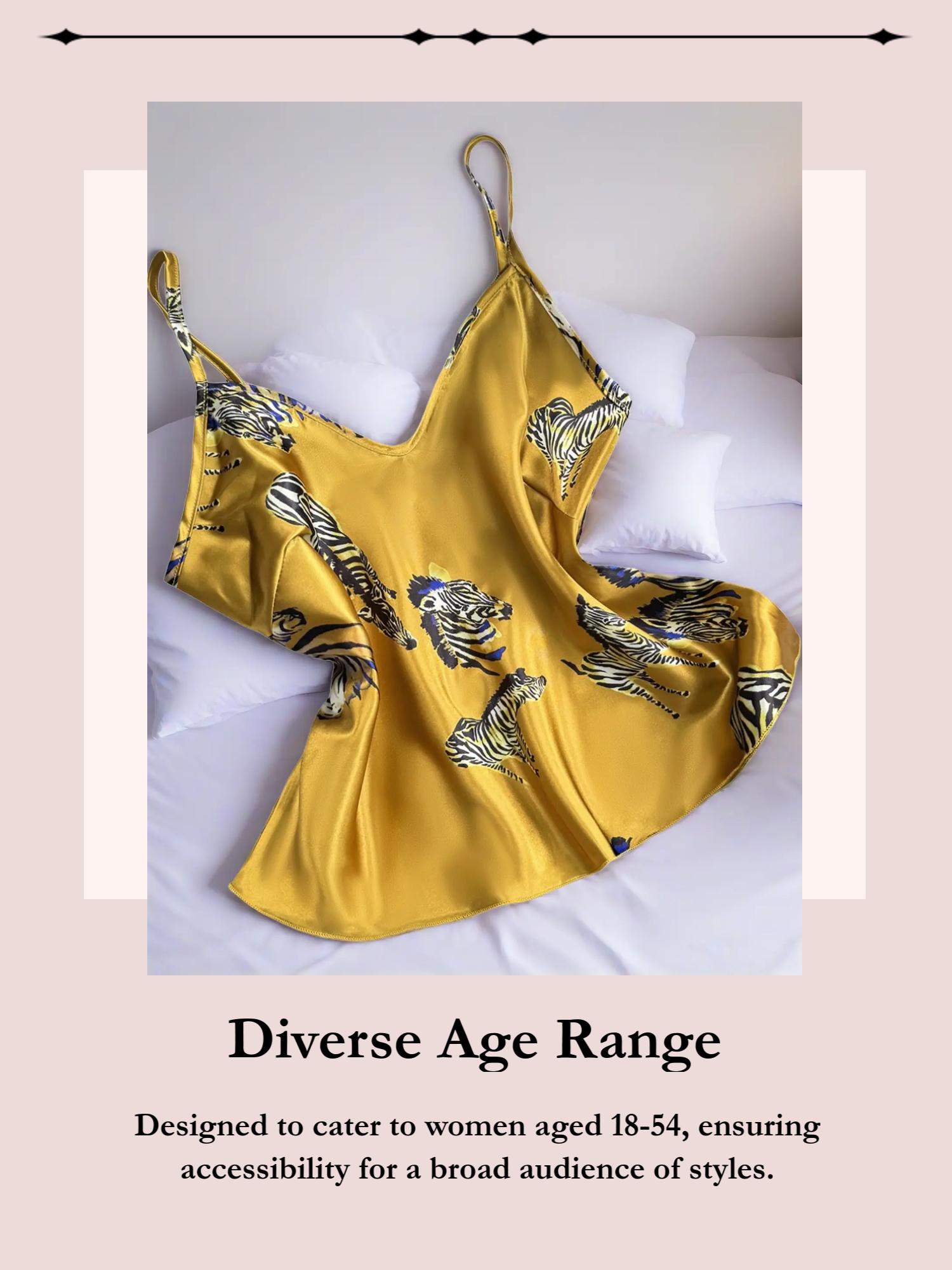 Stylish Vintage Print Camisole Pajama Set for Women, Casual Two-Piece Homewear, Adjustable Straps, Fitted for All Seasons Lingerie Sets