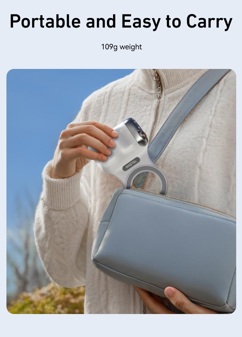 【TikTokShopBlackFriday】TELESIN Magnetic Phone Camera Grip with Wireless Shutter – DSLR-Style Handle for iPhone & Android, 1/4" Screw, Ergonomic Design, Perfect for Vlogging, Selfies, and Steady Shots, Compatible with iPhone 17