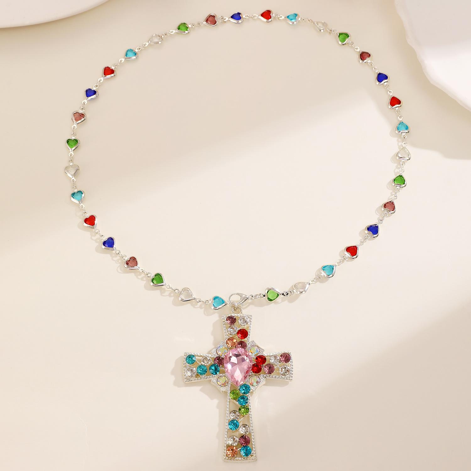 Punk Cross Multi-Layer Stackable Necklace| Alloy Pendant for Men & Women