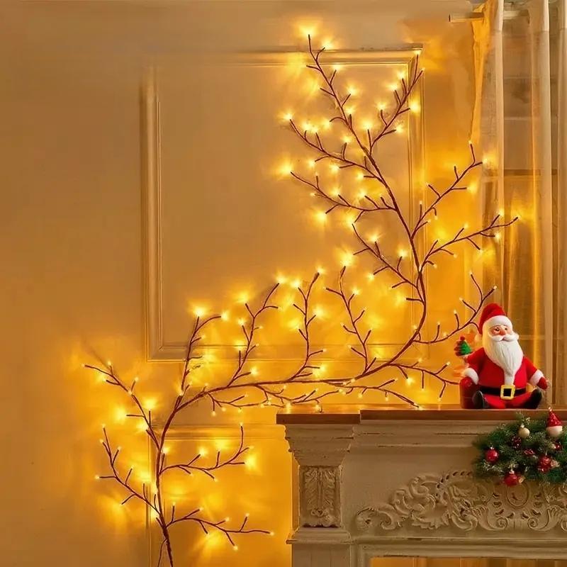 LED Tree-Shaped String Light, LED Outdoor Waterproof String Light, USB-Powered Decorative Wall Light for DIY Wreaths, Room Decor, Weddings & Holiday Celebrations