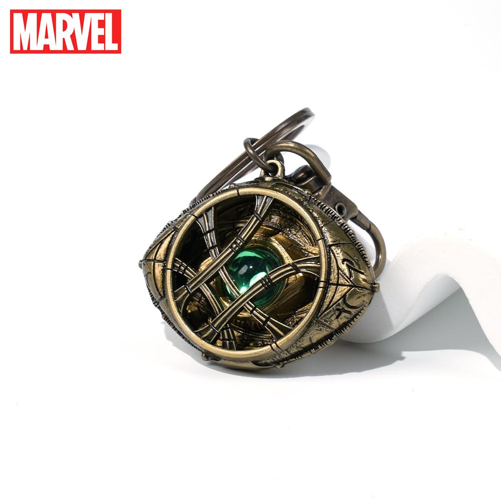 1pc Marvel officially licensed Doctor Strange in the Mad Multiverse Eye of Agamotto Purple Bronze Metal Keychain a handsome decoration that can be hung on your backpack keys a cool Party Birthday gift for Marvel Fans and Friends