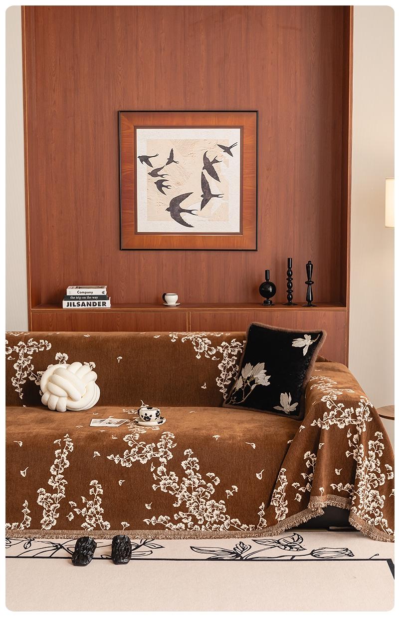 Viral Hit Vintage American Country Style Chenille Sofa Cover & Throw | Soft and Skin-Friendly, Cat Scratch Proof, Universal Home Decor for Living Room, Bedroom & Office | All-Season Pet-Friendly Sofa cover Sofa Couch Covers