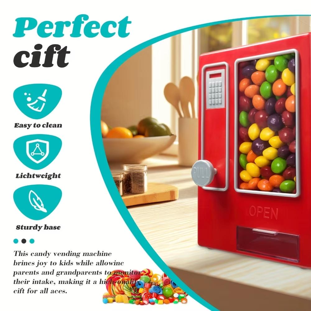 Mini Candy Vending Machine, Candy Storage Machine, Cute Desktop Candy Machine, Gift For Friends Or Girlfriend, Valentine's Day, And Birthday Gift