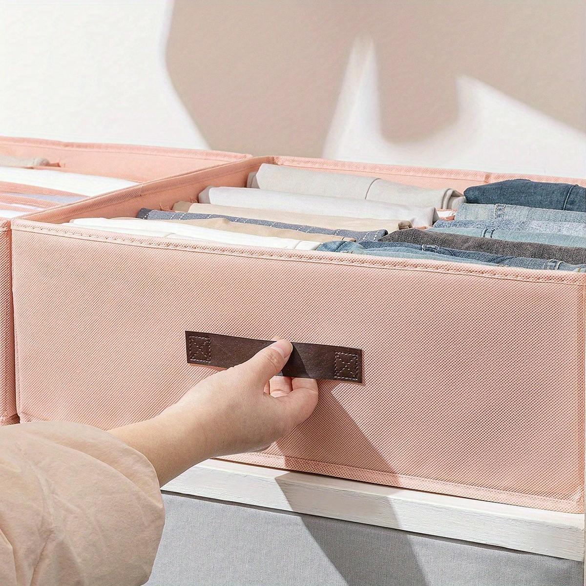 Drawer Storage Box Set, Soft Lining, Dual Row 16 Compartment, Durable Polyester Material, Ideal for Under Bed, Dresser, Closet