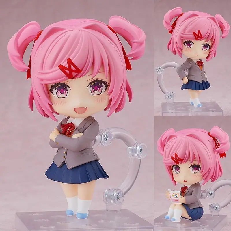 10cm Anime Figure #1817 Monica #2077 Natsuki Action Figure #2250 Sayori #2283 Yuri Figurine Pvc Action Figure Model Toys ornamen