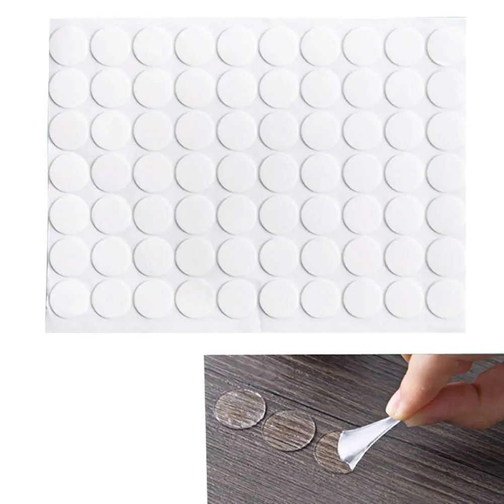 210 Count Transparent Double-Sided Tape Stickers Round  No Traces Adhesive Sticker Creative Super Sticky  Small Stickers 2 cm/0.8 inch