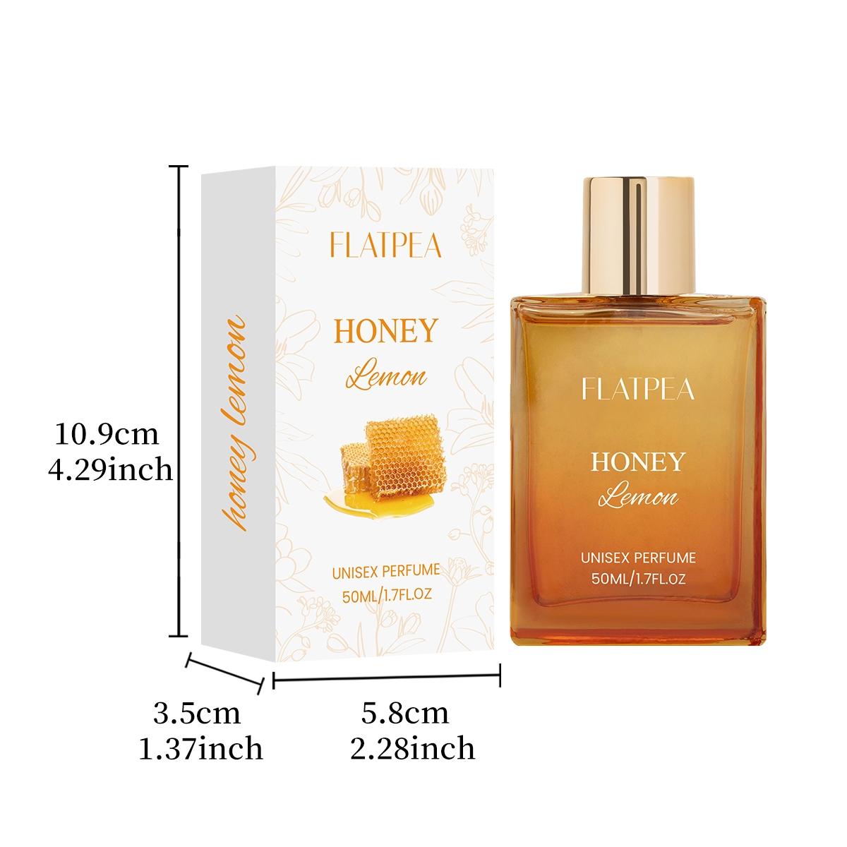 50ML Honey Lemon Perfume, Rich Layered Unisex Scent for Men & Women, Fresh Lemon with Rose, Long Lasting Fragrance for Daily Use
