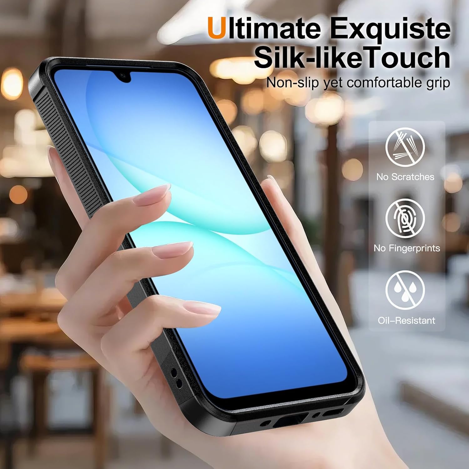 Phone Case: 3pcs (1 Phone Case + 2 Screen Protectors) Heavy-Duty Protective Shockproof Hard Phone Case Suitable for Samsung A17 A16 A15 A56 A36 A55 A35 4G 5G S26 S25 Ultra S24 S24 S23 Ultra S23 FE S22 Ultra S22Plus S21 ULtra Plus FE 4G 5G Cellphone