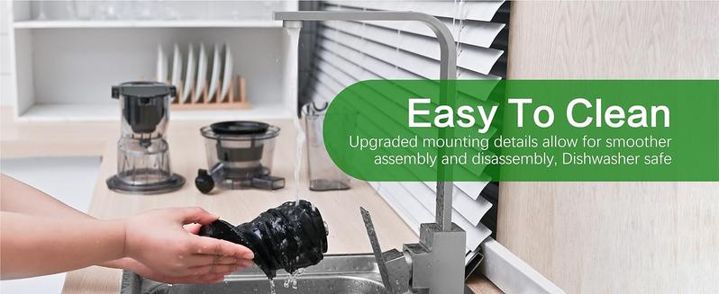 Kitchen in the Box Cold Press Juicer | Slow Masticating with 3.3" Large Feed Chute for Whole Fruits & Veggies | High Yield | BPA-Free Kitchen in the Box Cold Press Juicer | Slow Masticating with 3.3" Large Feed Chute for Whole Fruits & Veggies | High Yield | BPA-Free