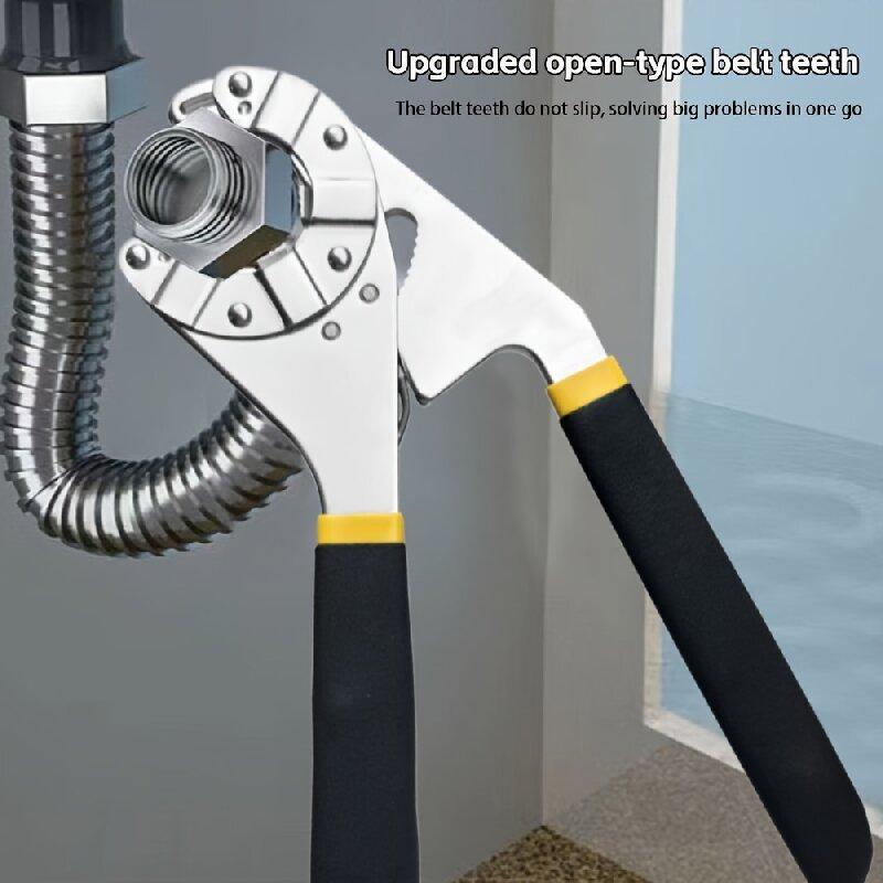 14-in-1 multifunctional wrench set, high-carbon steel adjustable open-end wrench, with serrated design, strong grip, mechanical operation, no assembly required, suitable for DIY, electrical repairs, motorcycle and bicycle maintenance tools