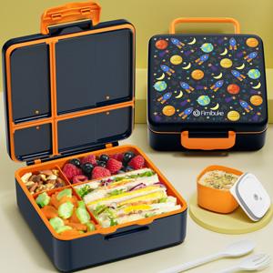 Fimibuke Bento Snack Lunch Box with 4 Compartments, Insulated Lunch Bag, Stainless Steel Vacuum Thermos Food Jar, Ice Pack, and Utensils Set – Ideal Back-to-School or Birthday Gift dealsforyoudays Fimibuke Bento Snack Lunch Box with 4 Compartments, Insulated Lunch Bag, Stainless Steel Vacuum Thermos Food Jar, Ice Pack, and Utensils Set – Ideal Back-to-School or Birthday Gift dealsforyoudays