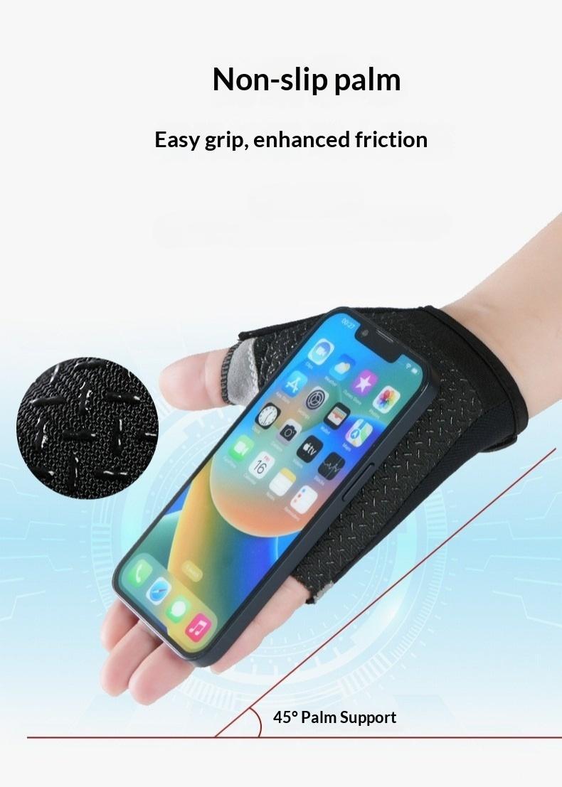 Unisex Fitness Gloves — Weightlifting Gloves with Superior Grip. Lightweight, Half-Finger Gloves for Summer Outdoor Sports and Cycling; Suitable for Weightlifting, Cycling, Training, Fitness, Rock Climbing, and Rowing