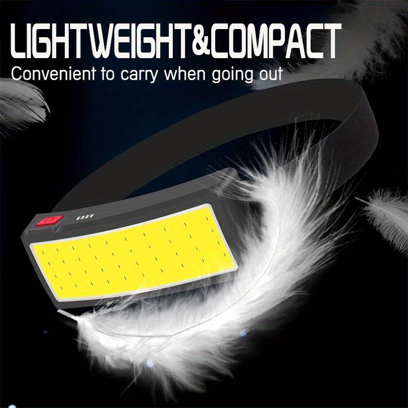 2pcs Head Lamp Usb Rechargeable – Bright Led Headlight for Outdoor Camping, Hiking, Fishing & Running, Lightweight Portable Head Torch with Adjustable Angle, Long Battery Life, Comfortable Headband, Essential Adventure Gear for Hands-free Illumination