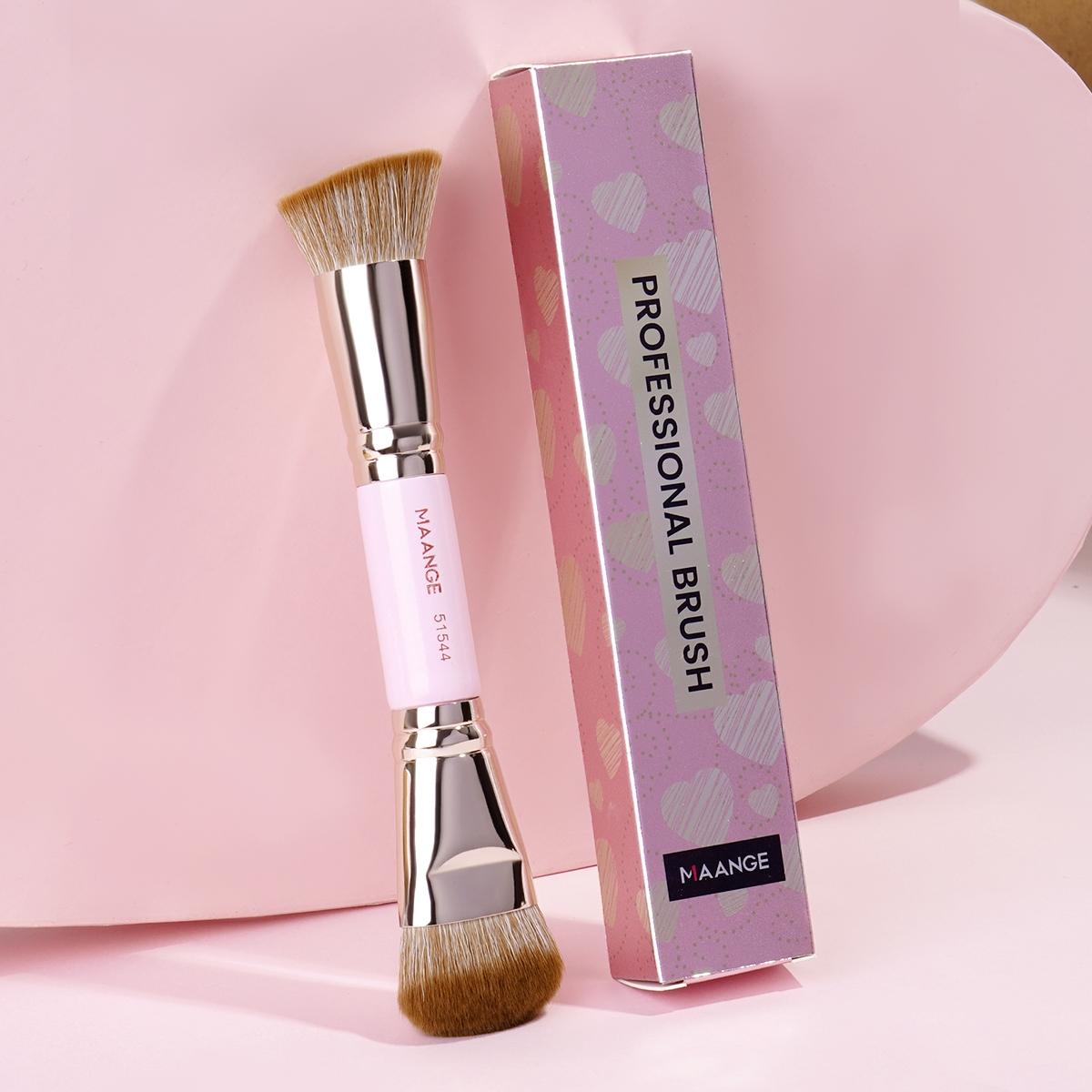 Double-ended Makeup Brush, 1 Count Professional Multifunctional Brush, Makeup Tools for Daily Makeup on Face, Gift for Women & Girl Double-ended Makeup Brush, 1 Count Professional Multifunctional Brush, Makeup Tools for Daily Makeup on Face, Gift for Women & Girl